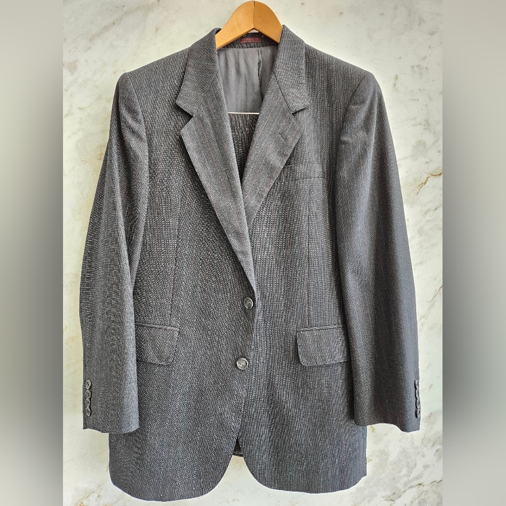 English Manor Men's Wool custom made suit 40R